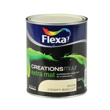 Uitverkoop Flexa Creations Muurverf Extramat - Crispy Biscuit 3009