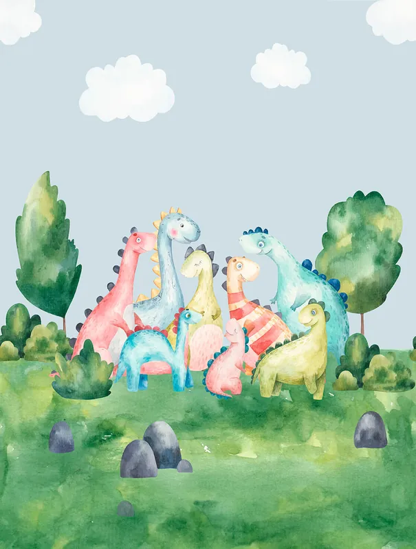 Decoprint Cute Walls- Dino Land 212x280cm - CW6003-2 Actieprijs
