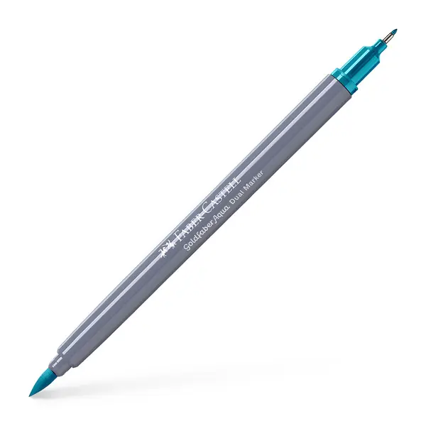Faber Castell Duo aquarelmarker Goldfaber - 154 licht kobalt turquoise Nieuw