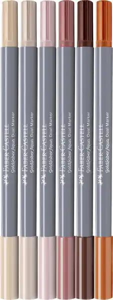 Faber Castell Duo aquarelmarker Goldfaber - etui 6 stuks Portrait Veilige Betaling