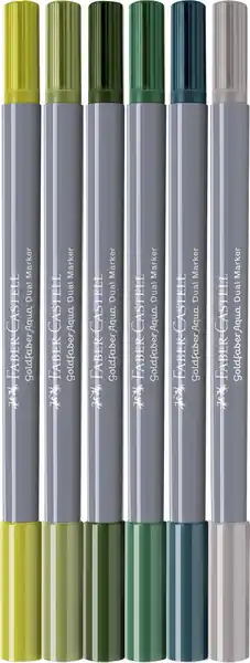Faber Castell Duo aquarelmarker Goldfaber - etui 6 stuks Seasi Merkproduct