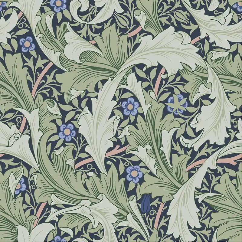Aanbieding Dutch Wallcoverings Hidden Treasures - Granville Blw/Grn