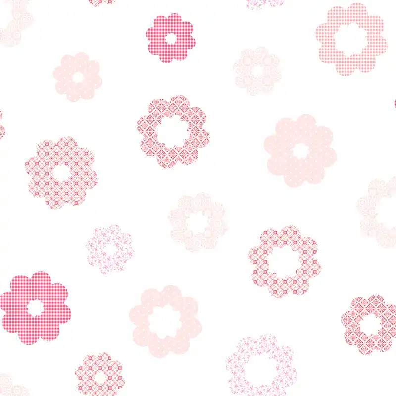 Dutch First Class FC Joy- bloemen wit/roze - 72081 Direct Beschikbaar