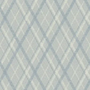Voordeelprijs Dutch Wallcoverings Sauvage Ruit - Grijs/Blauw