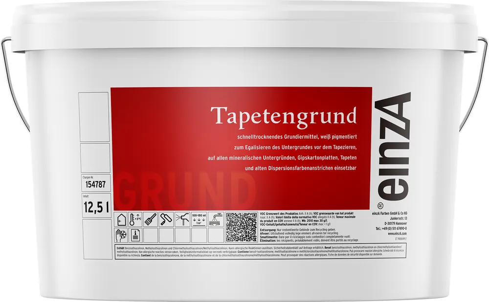 EinzA Tapetengrund - Wit Gratis Retour