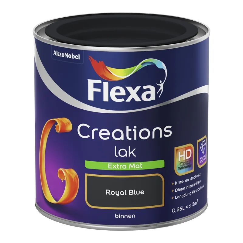 Flexa Creations Lak Extra Mat - Royal Blue Beste Prijs