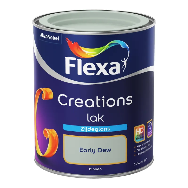 Aanbieding Flexa Creations Lak Zijdeglans - Early Dew