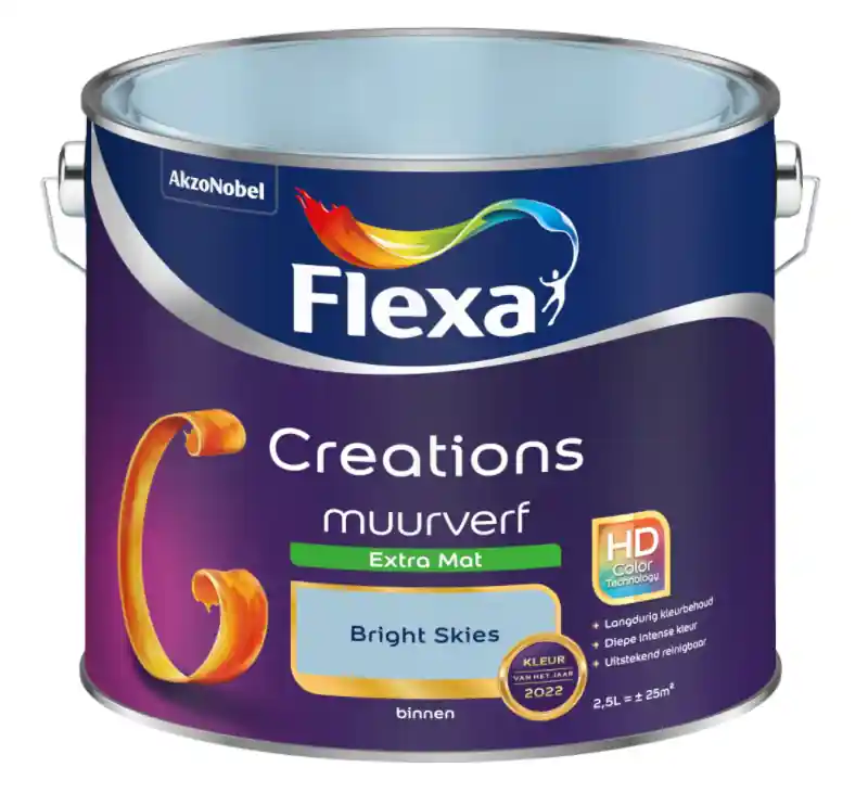 Flexa Creations Muurverf Extra Mat - Bright Skies Alleen Vandaag