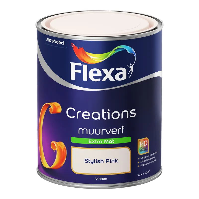 Flexa Creations Muurverf Extra Mat - Stylish Pink Shop Nu
