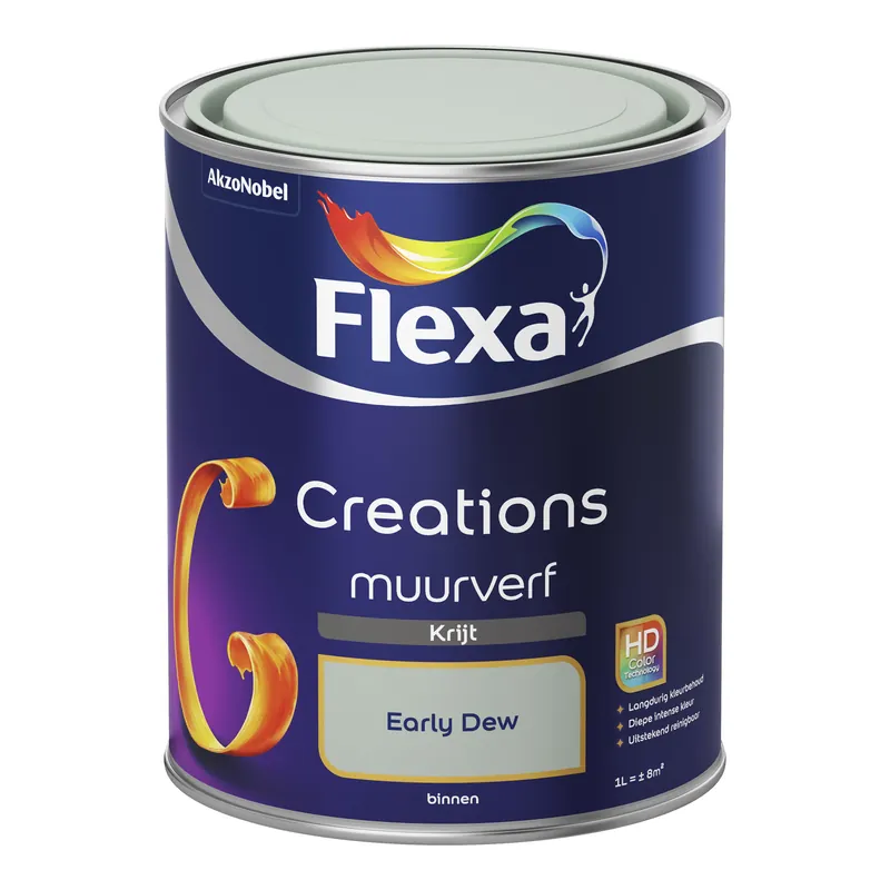 Flexa Creations Muurverf Krijt - Early Dew Op = Op