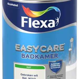 Nieuw Flexa Easycare Muurverf Badkamer Mat - RAL 9010 - 1 liter