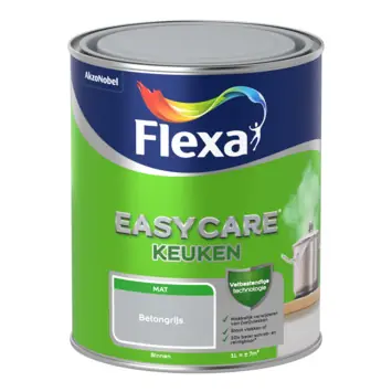 Favoriet Flexa Easycare Muurverf Keuken Mat - Betongrijs - 1 liter