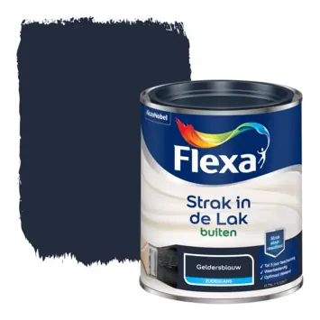 Flexa Strak In De Lak Zijdeglans - Geldersblauw 1710 Veilige Betaling