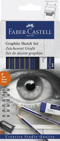 Faber Castell Grafietset Goldfaber 8-delig Shop Nu