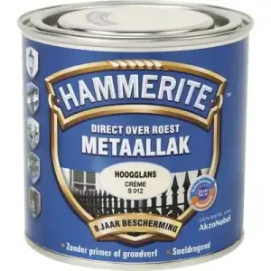 Hammerite Metaallak Direct over Roest Hoogglans - S012 Creme Koop Online
