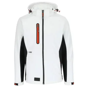 Koop Online Herock Trystan Softshell Jas - Wit/Zwart