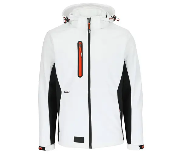 Koop Online Herock Trystan Softshell Jas - Wit/Zwart