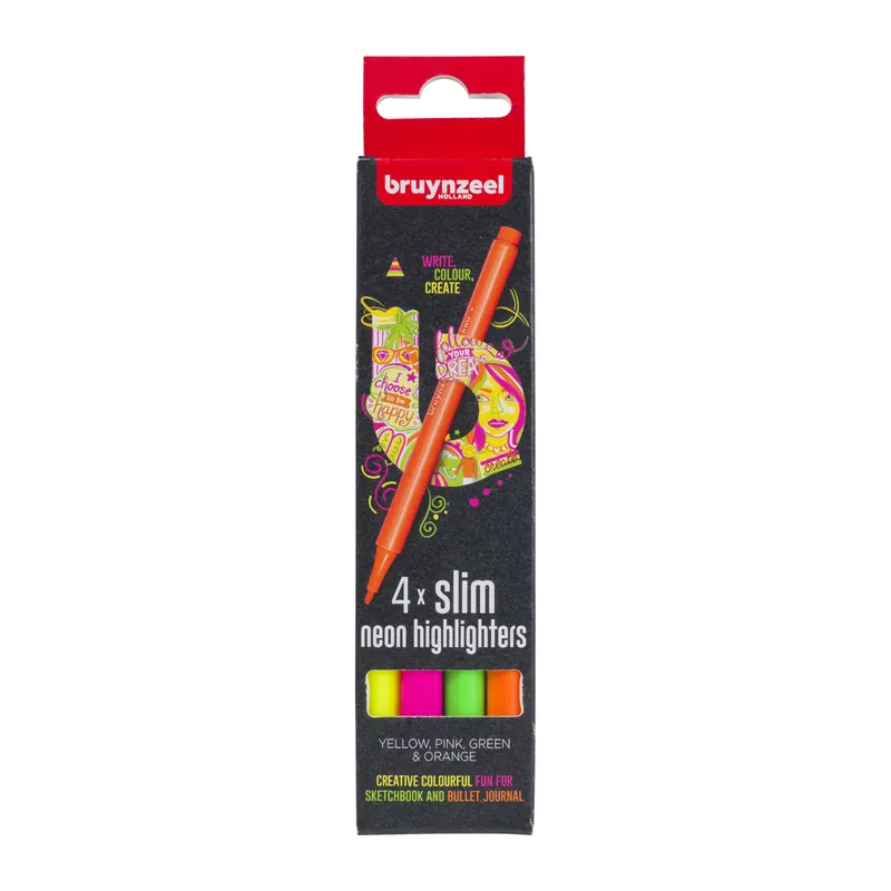 Bruynzeel Highlighters small set - 4 kleuren Weekendaanbieding