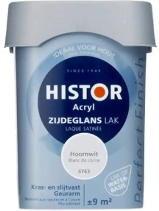 Express Levering Histor Acryl Zijdeglans Lak - Hoornwit