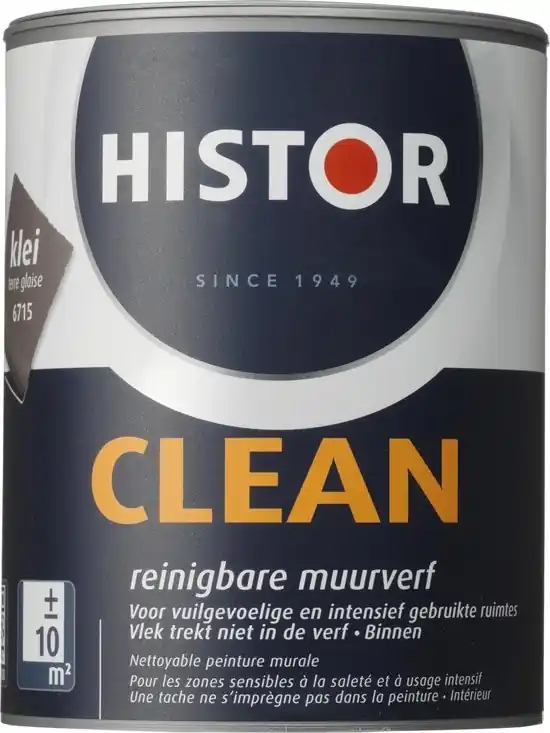 Express Levering Histor Clean Muurverf - 1 liter - Klei