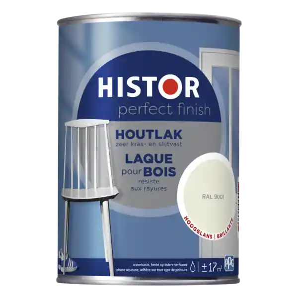 Histor Perfect Finish Houtlak Hoogglans - Ral 9001 Direct Verzonden
