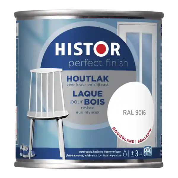 Histor Perfect Finish Houtlak Hoogglans - RAL 9016 Voordeelprijs