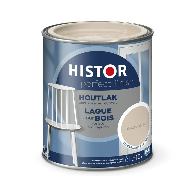 Flitsaanbieding Histor Perfect Finish Houtlak Zijdeglans - Cocoa Cream