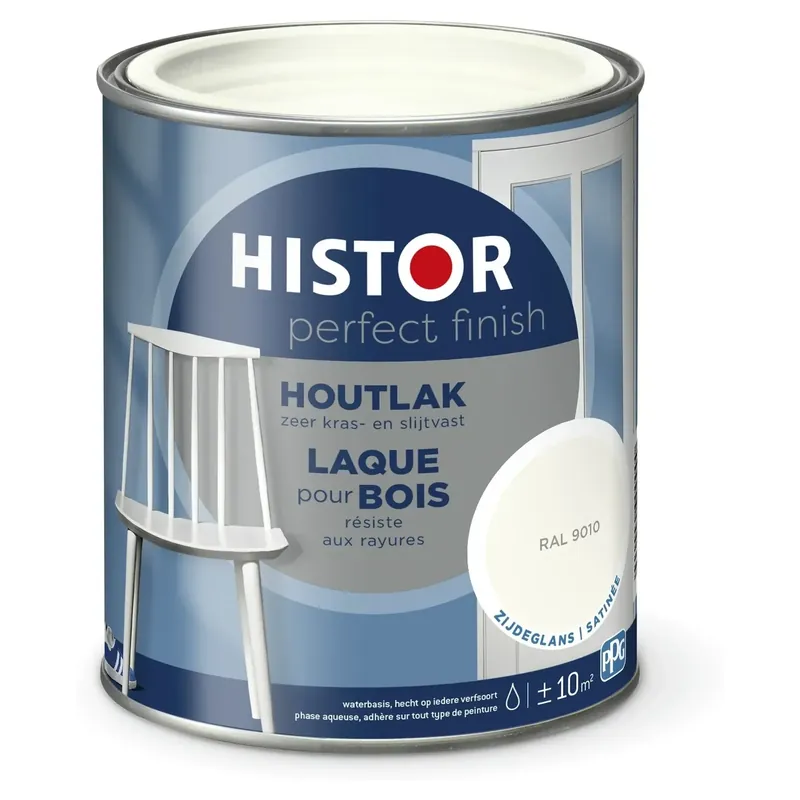 Nieuw Histor Perfect Finish Houtlak Zijdeglans - RAL 9010