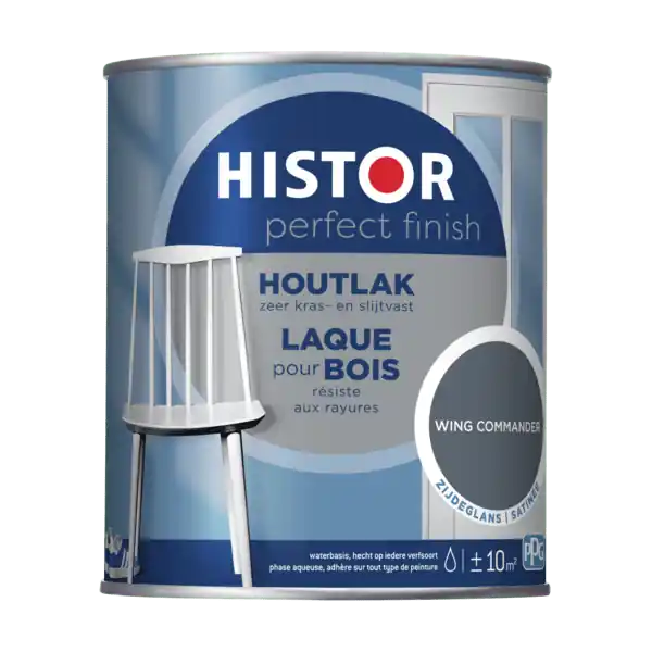 Histor Perfect Finish Houtlak Zijdeglans - Wing Commander Flitsaanbieding