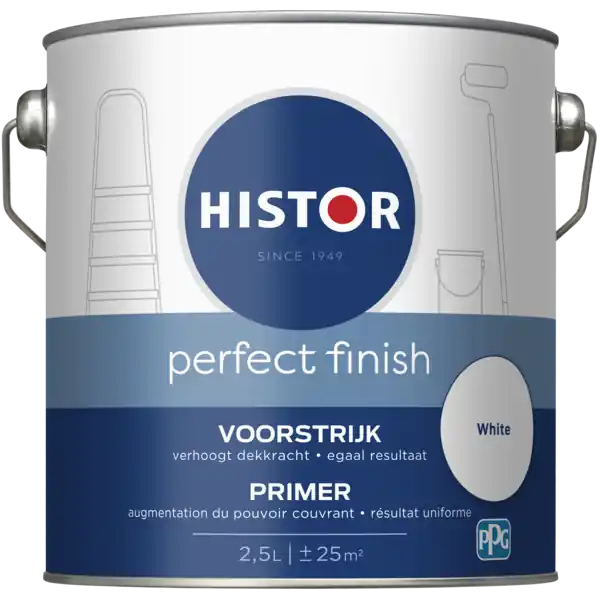 Aanbieding Histor Perfect Finish Voorstrijk - White - 2,5 liter