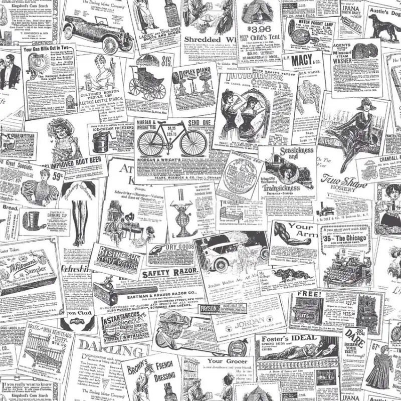 Seizoensaanbieding Galerie Homestyle Behang met oude affiches - Bk32083