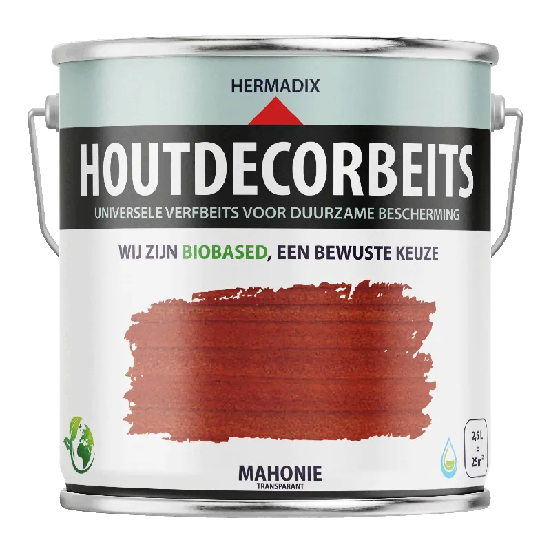Favoriet Hermadix Houtdecor Verfbeits Transparant - Mahonie