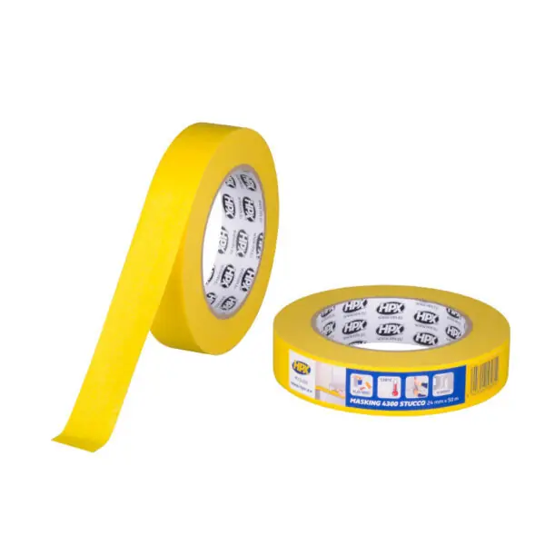 Nieuw HPX Masking Tape 4300 Stucco Afplakband - Geel