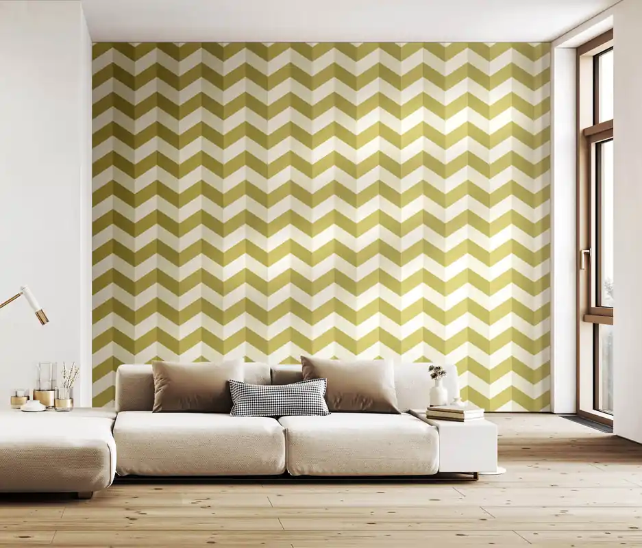 Ohpopsi So Stripey - STR50129W - Illusion Chevron Olive Bestseller