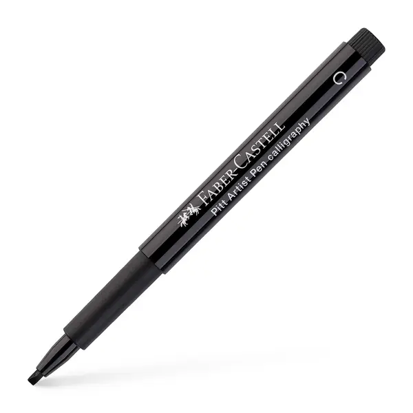 Faber Castell kalligrafiepen Pitt - C 199 zwart Direct Verzonden