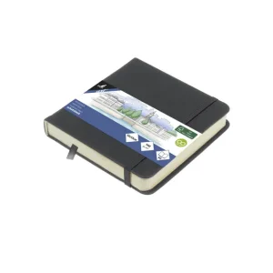 Kangaro Schetsboek - Cold Grey - Hardcover - 80 vellen - 140g - Roomwit Papier met Elastiek en Lint Express Levering