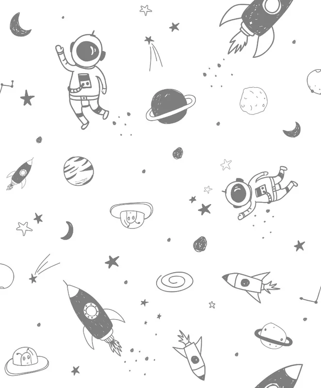 Noordwand Kids Walls Behang outerspace met astronauten, raketten en planeten - 45850 Meest Verkocht