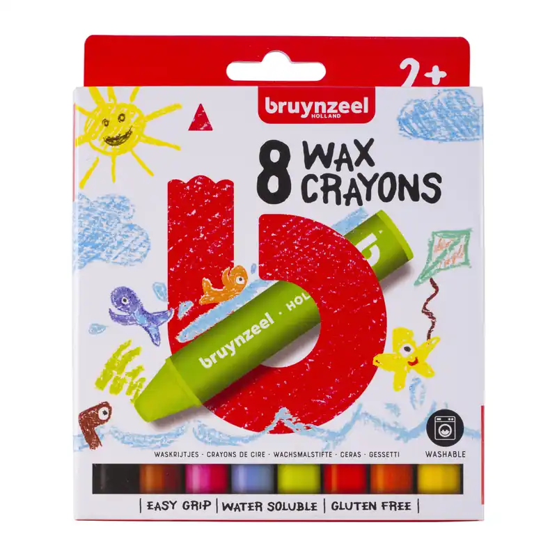 Bruynzeel Kids waskrijt - 8 stuks Goedkoop