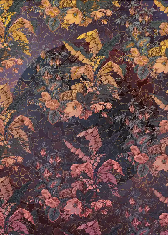 Nieuw Komar Heritage Fotobehang Orient Violet - HX4-031