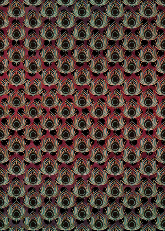 Komar Heritage Fotobehang Paon Rouge - HX4-033 Bestseller