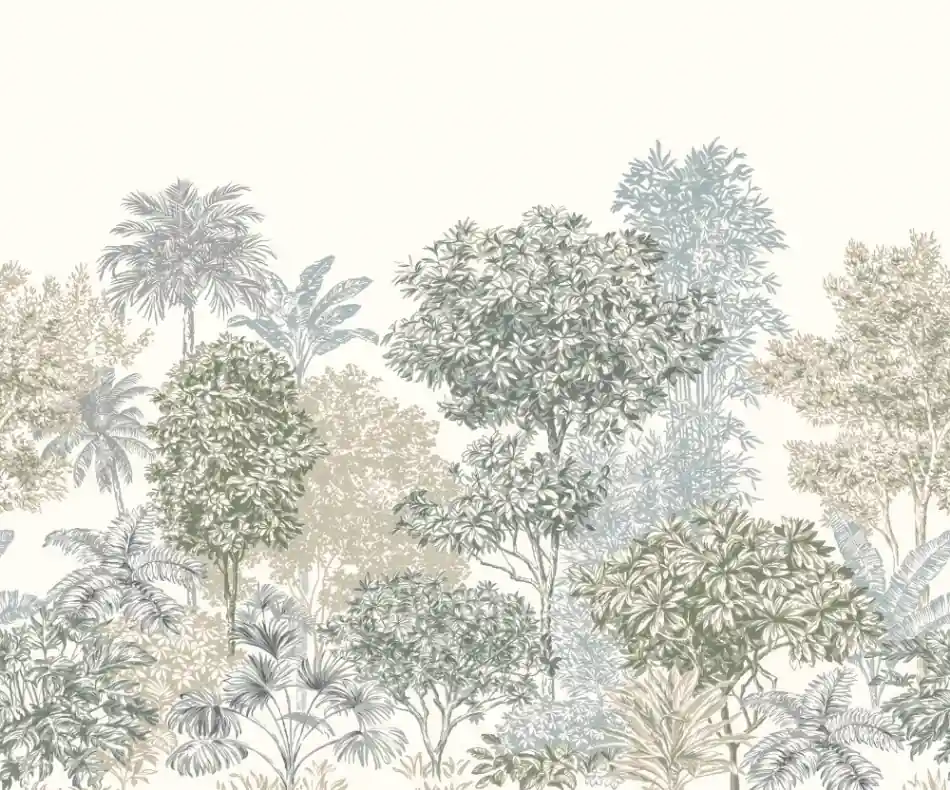 Tijdelijk Beschikbaar Noordwand Komar Infinity 2; Komar Pure 2 Fotobehang Painted Palms - IF3-041
