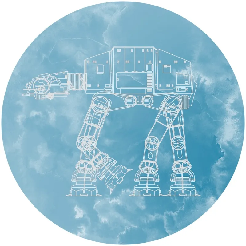 Komar Into Adventure; Komar Dots Behangcirkel Star Wars - AT-AT - DD1-025 Lage Kosten