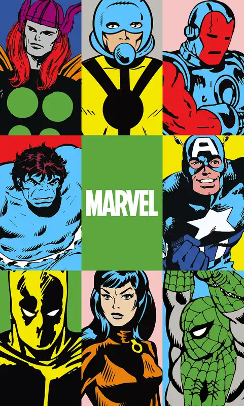 Weekendaanbieding Komar Into Wonderland Fotobehang Marvel PowerUp Team - DX3-151
