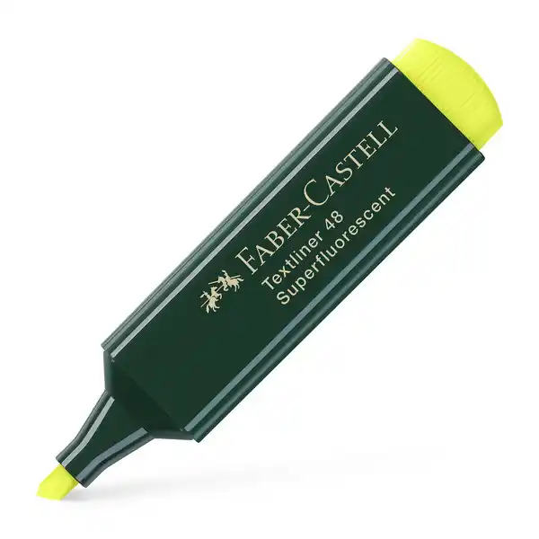 Populair Faber Castell Markeerstift - 48 neon geel