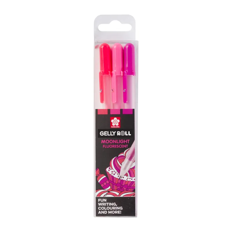 Lage Kosten Sakura Moonlight Set - 3 Gelpennen - Sweets