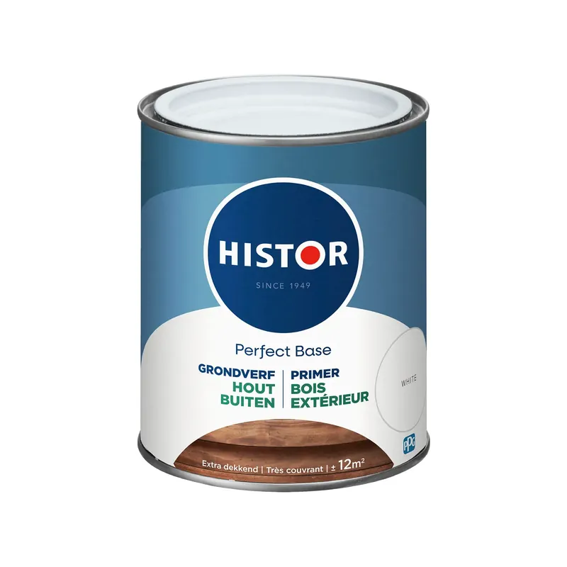 Weekendaanbieding Histor Perfect Base Grondverf - Hout Buiten - Wit