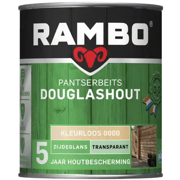 Uitverkoop Rambo Pantserbeits Douglashout Transparant - Kleurloos