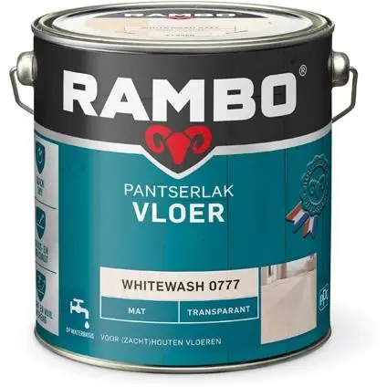 Rambo Pantserlak Vloer Transparant Mat - 2,5 liter Whitewash Betaalbaar