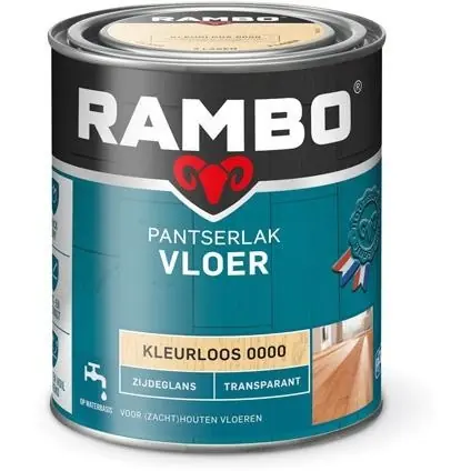 Rambo Pantserlak Vloer Transparant Zijdeglans - Blank Weekendaanbieding