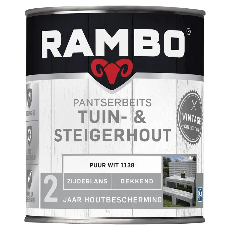 Beste Prijs Rambo Tuin- & Steigerhout - Puur Wit 1138